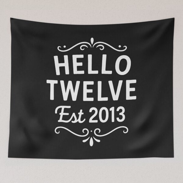Item preview, Hello Twelve Est 2013 Coquette Bow 12th Birthday Girl designed and sold by hemagamo.