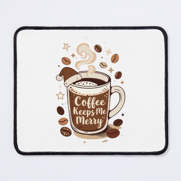 Item preview, Coffee Keeps Me Merry – Cute Cozy Winter Coffee T-Shirt designed and sold by EcoArtTees.