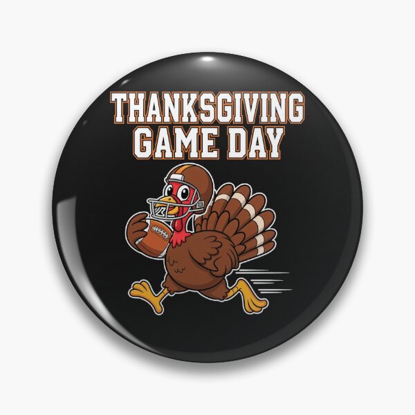 Item preview,  Thanksgiving Game Day T-Shirt: Funny Cartoon Turkey Running with Football & Tiny Helmet designed and sold by ZyxDes.