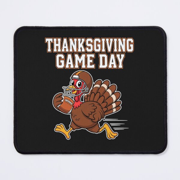 Item preview,  Thanksgiving Game Day T-Shirt: Funny Cartoon Turkey Running with Football & Tiny Helmet designed and sold by ZyxDes.