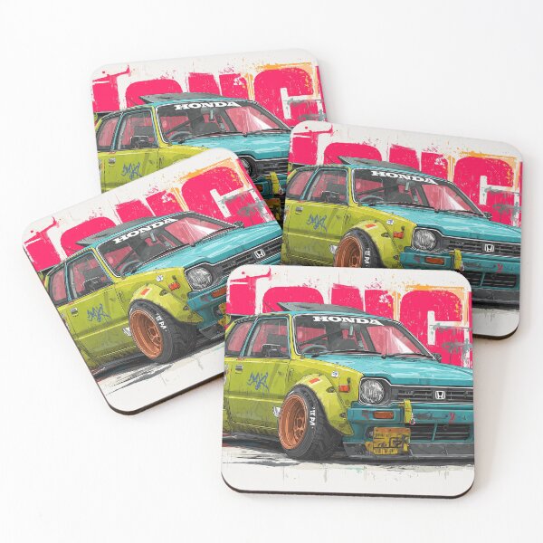 Item preview, Graffiti sports car three-quarter view designed and sold by PixelPack Design.