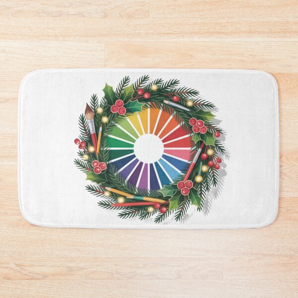 Item preview, COLORIST CHRISTMAS WREATH  designed and sold by YourTrendyTees.