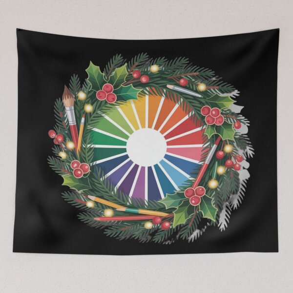 Item preview, COLORIST CHRISTMAS WREATH  designed and sold by YourTrendyTees.