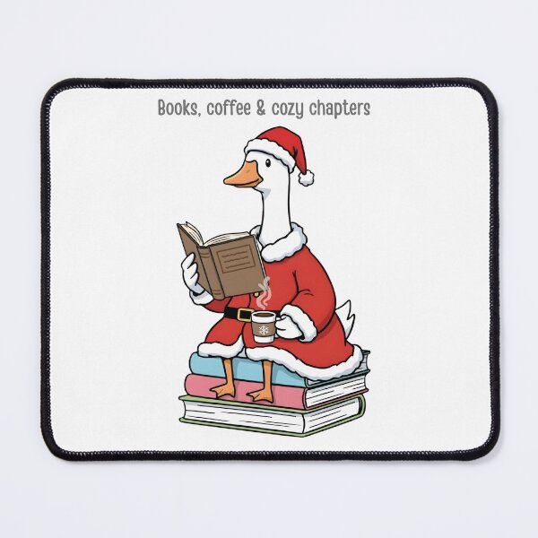 Item preview, Santa Goose Book Lover – Cozy Reading & Coffee Graphic Tee designed and sold by Happy'CLICK'.