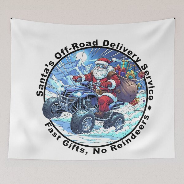 Item preview, Santa's Off-Road Delivery Service - Fast Gifts, No Reindeers designed and sold by Concept-Hub.