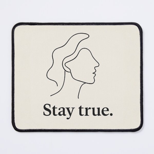 Item preview, Stay True Minimalist Line Art Face Design designed and sold by Still Breathing Studio.