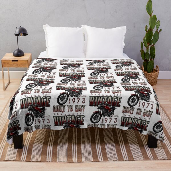 Item preview, Vintage Motorcycle Biker Motorbike Birthday 1973 designed and sold by JRRTs.