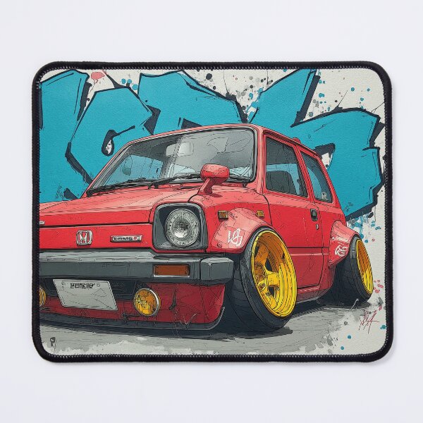 Item preview, Graffiti sports car three-quarter view designed and sold by PixelPack Design.