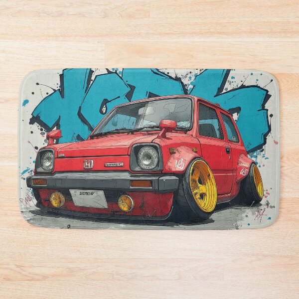 Item preview, Graffiti sports car three-quarter view designed and sold by PixelPack Design.