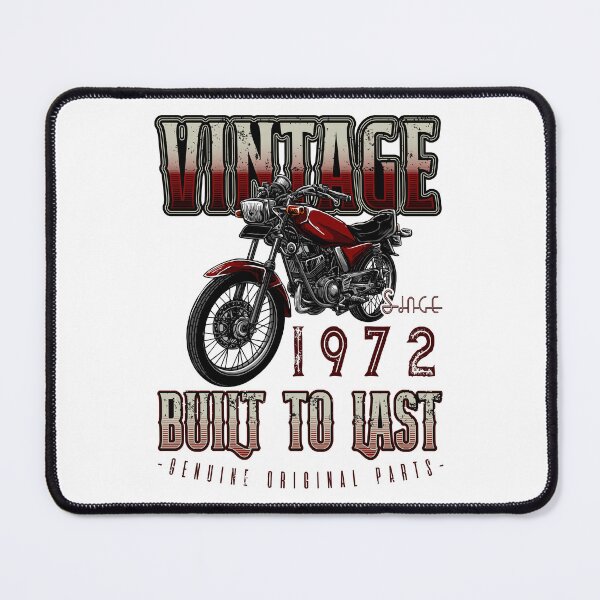 Item preview, Vintage Motorcycle Biker Motorbike Birthday 1972 designed and sold by JRRTs.