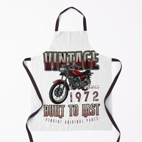 Item preview, Vintage Motorcycle Biker Motorbike Birthday 1972 designed and sold by JRRTs.