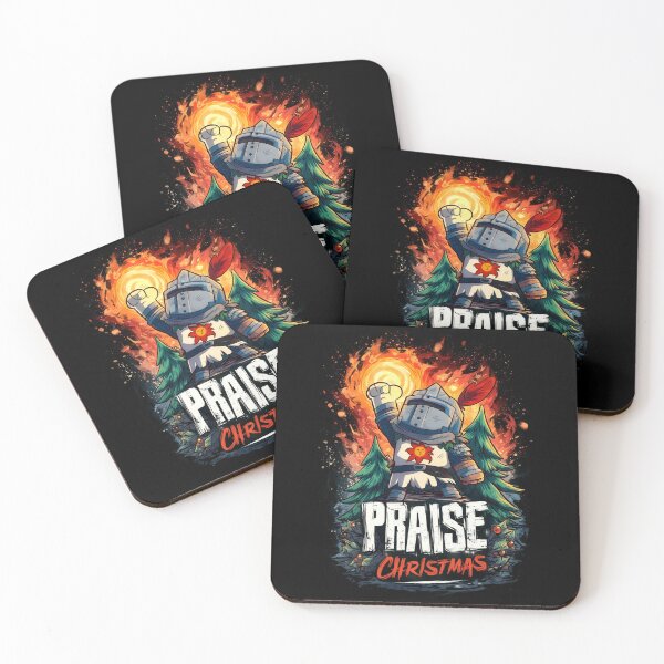 Item preview, Praise the Sun Santa Warrior Christmas Gaming Holiday Print Design designed and sold by Senpaiwaves.