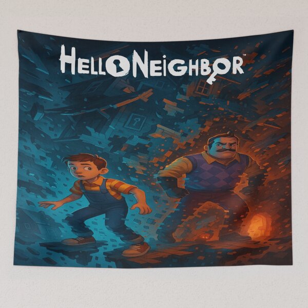Item preview, Hello Neighbor – Digital Collapse Escape Art designed and sold by NAJURE.