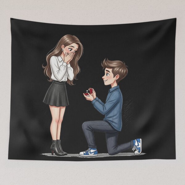 Item preview, "Engagement Ring," and "Couple Illustration." designed and sold by thechoice1.