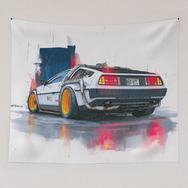 Item preview, Graffiti sports car three-quarter view designed and sold by PixelPack Design.