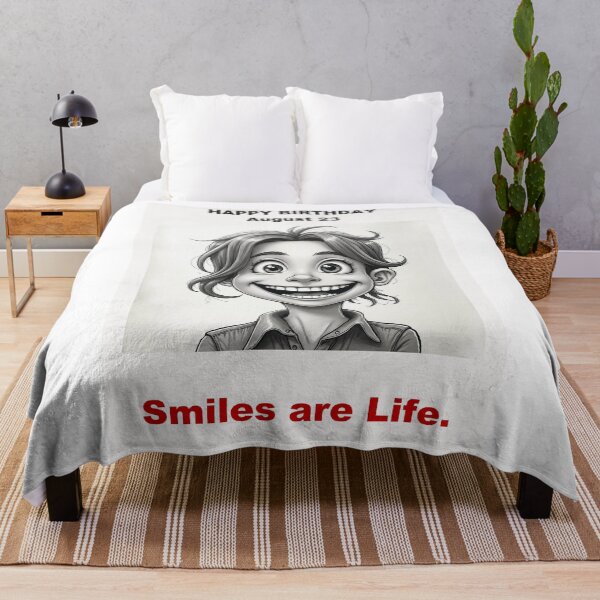 Item preview, Happy Birthday – August 23 • Smiles are Life designed and sold by ariksworld.