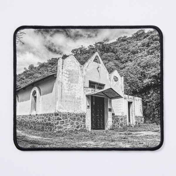 Item preview, Sunchal Chapel Monochrome – Historic Rural Church, Salta, Argentina designed and sold by Keltoi-art.