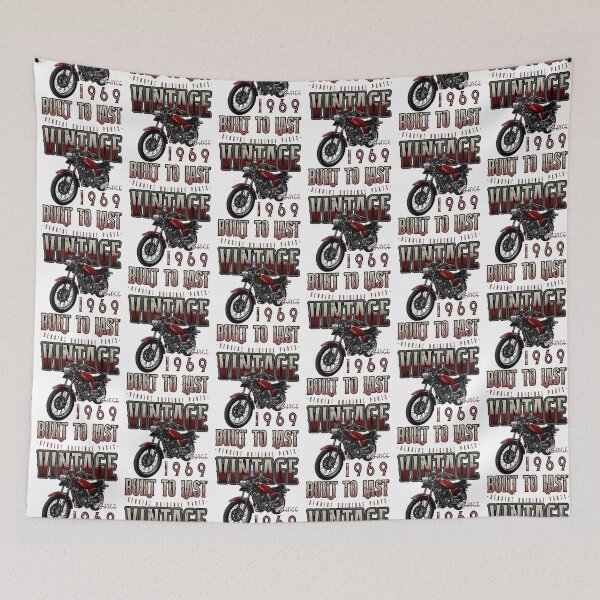 Item preview, Vintage Motorcycle Biker Motorbike Birthday 1969 designed and sold by JRRTs.
