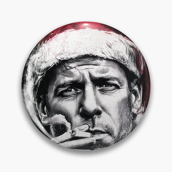 Item preview, Grizzled Man Smoking Cigarrette Badass Portrait T-Shirt Merry Christmas Print Design designed and sold by Senpaiwaves.