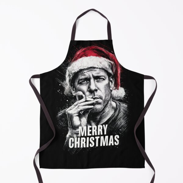 Item preview, Grizzled Man Smoking Cigarrette Badass Portrait T-Shirt Merry Christmas Print Design designed and sold by Senpaiwaves.