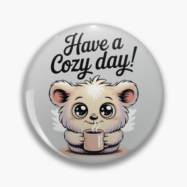 Item preview, Cute Cozy Bear Holding a Coffee Cup – Warm and Wholesome Kawaii Design designed and sold by SoftyDesigns.