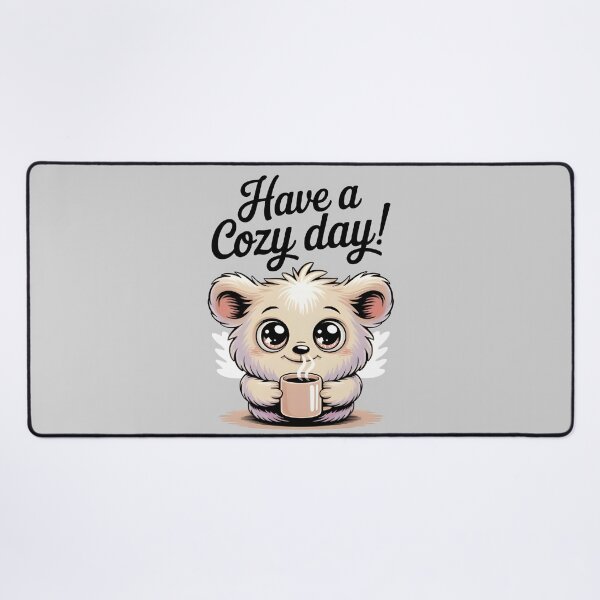 Item preview, Cute Cozy Bear Holding a Coffee Cup – Warm and Wholesome Kawaii Design designed and sold by SoftyDesigns.