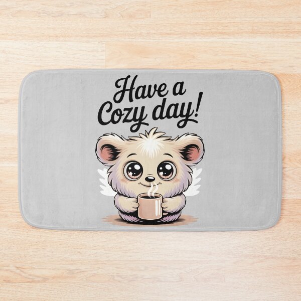 Item preview, Cute Cozy Bear Holding a Coffee Cup – Warm and Wholesome Kawaii Design designed and sold by SoftyDesigns.