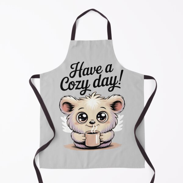Item preview, Cute Cozy Bear Holding a Coffee Cup – Warm and Wholesome Kawaii Design designed and sold by SoftyDesigns.
