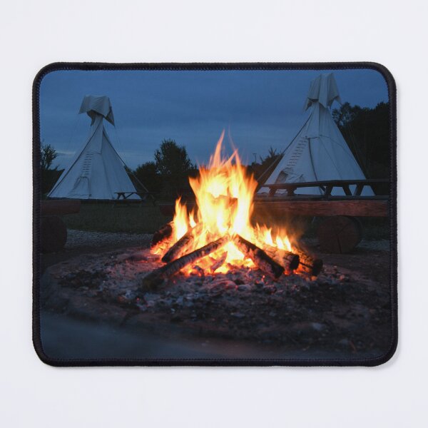 Item preview, Tipis & Campfire – Evening Mood & Nature / Swiss Artwork Photography designed and sold by Raphael Wolf.
