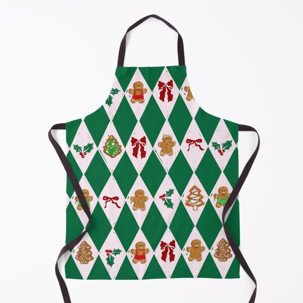 Item preview, Green Check Gingerbreadman Coquette Pattern designed and sold by MaiZephyr.