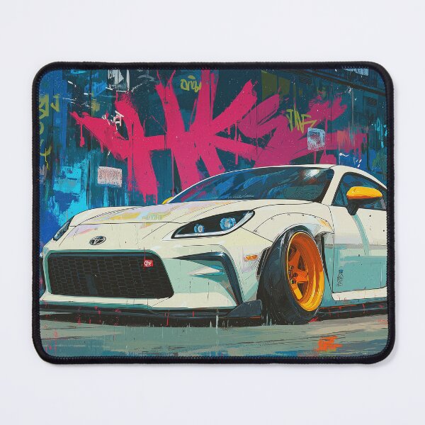 Item preview, Graffiti sports car three-quarter view designed and sold by PixelPack Design.