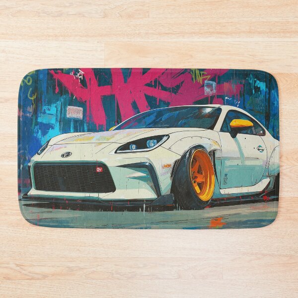 Item preview, Graffiti sports car three-quarter view designed and sold by PixelPack Design.