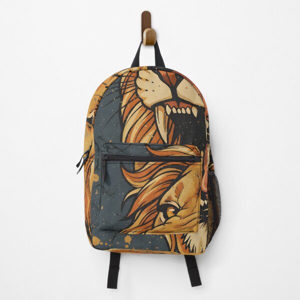 Item preview, A LION PAINTED ON A VINTAGE WALL designed and sold by infinitearte.