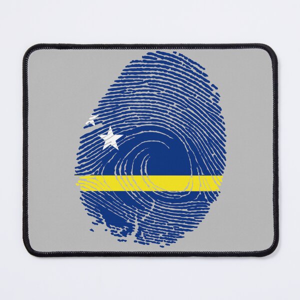 Item preview, Curacao Flag Fingerprint designed and sold by Azeecreate009.