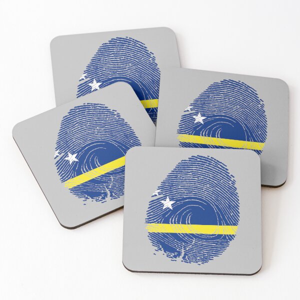 Item preview, Curacao Flag Fingerprint designed and sold by Azeecreate009.