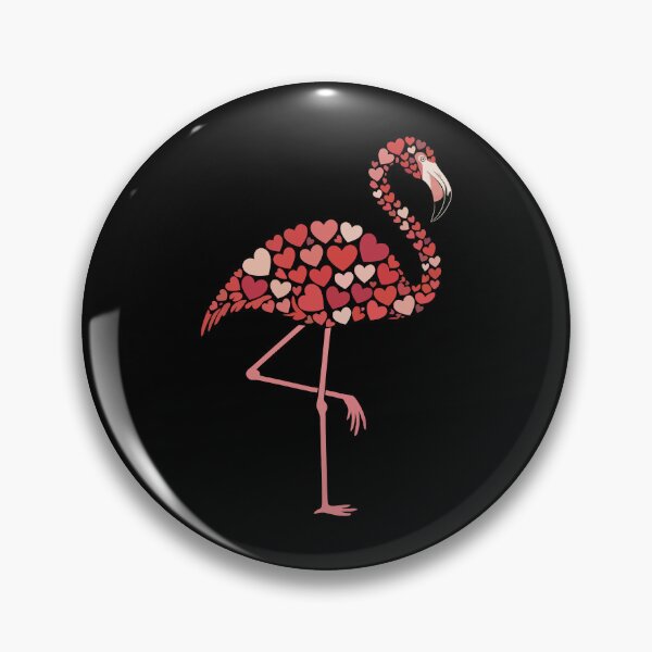 Item preview, Flamingo Composed of Hearts designed and sold by jkrphoto.