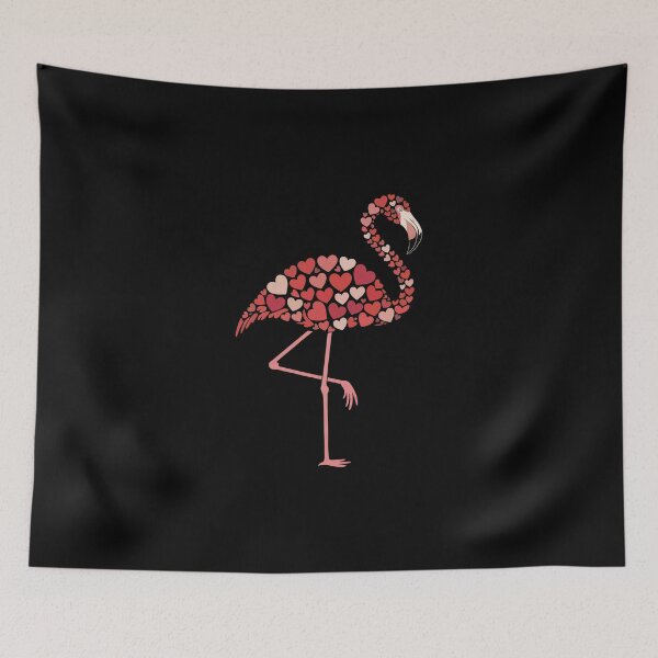 Item preview, Flamingo Composed of Hearts designed and sold by jkrphoto.