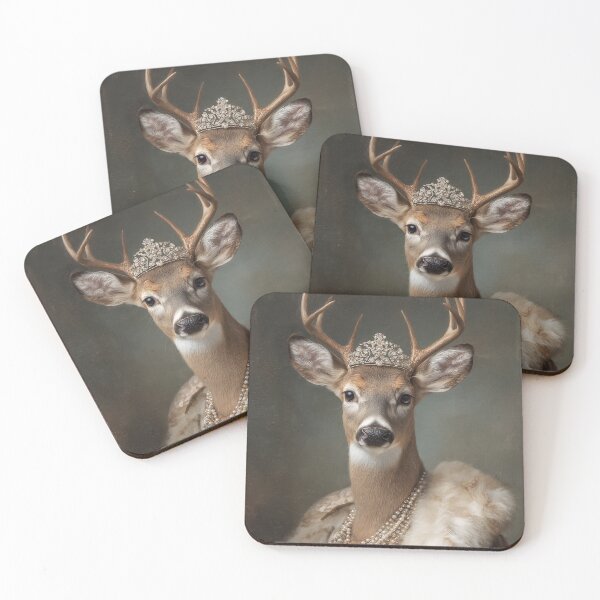Item preview, Victorian Lady Deer Portrait designed and sold by SpecInkStudio.