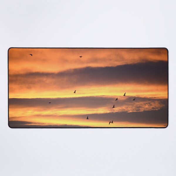 Item preview, Glowing sky – Dance of birds & sunset / Swiss Artwork Photography designed and sold by Raphael Wolf.