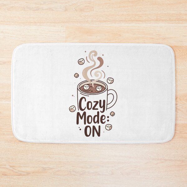 Item preview, Cozy Mode ON – Hot Cocoa Minimal Winter Shirt designed and sold by EcoArtTees.