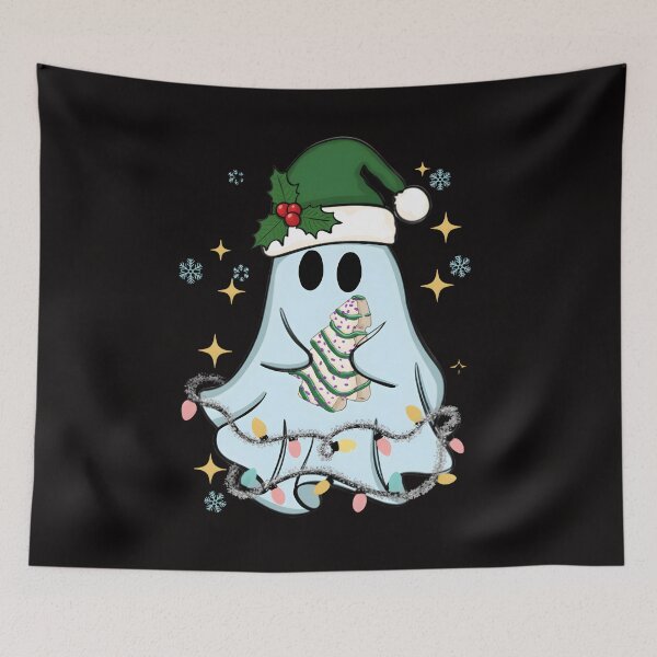 Item preview, Cute Christmas ghost tree cake, Merry Christmas, Christmas, Happy New Year designed and sold by DesignDenDo ⭐⭐⭐⭐⭐.
