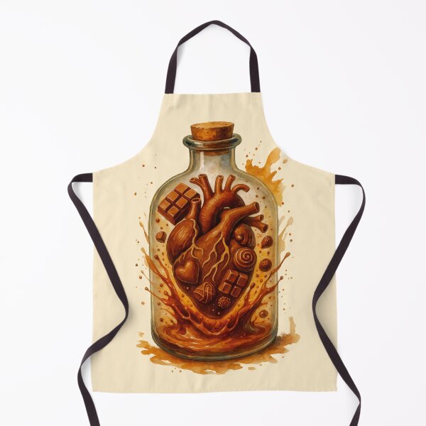 Item preview, Chocolate Heart – Melted Emotions in a Bottle Fantasy Art designed and sold by Sepinik.