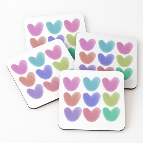 Item preview, Soft & Sweet Hearts Grid: Nine Shades of Love designed and sold by Joyfully.co.