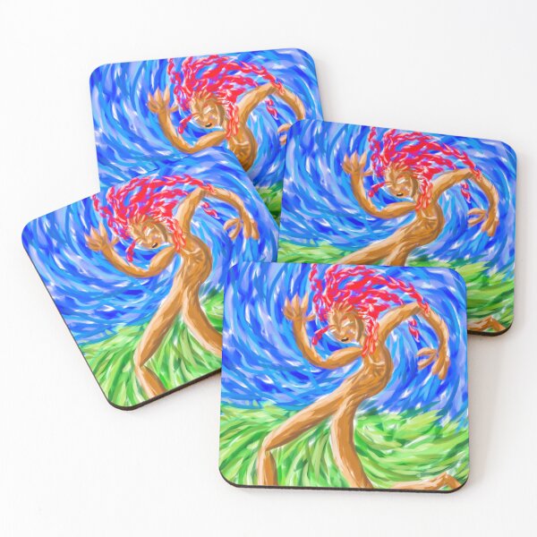 Item preview, Dance of the Free Spirit – Vibrant Expressionist Digital Painting designed and sold by Keltoi-art.
