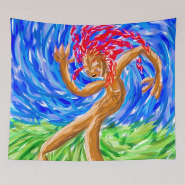 Item preview, Dance of the Free Spirit – Vibrant Expressionist Digital Painting designed and sold by Keltoi-art.