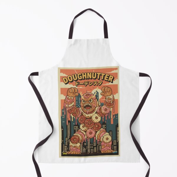 Item preview, Doughnutter 6: Classic Kaiju Donut Monster Poster designed and sold by SlanTee.