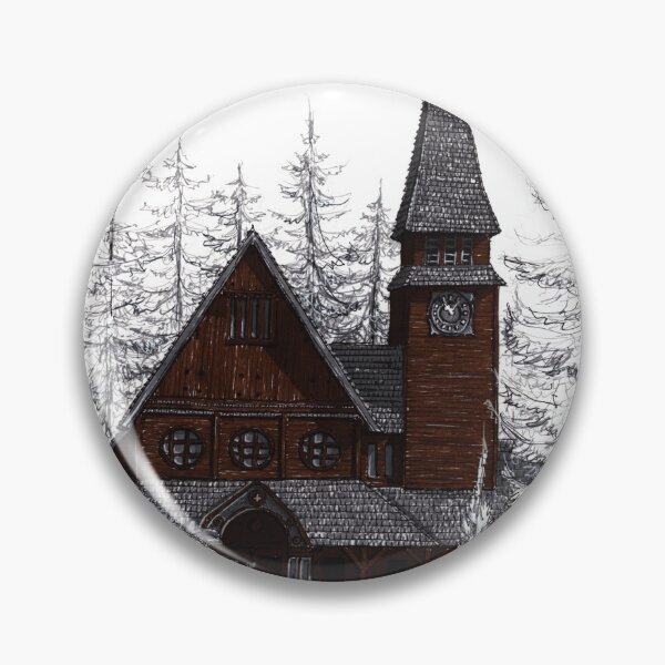 Item preview, Dark St. Christopher's Church in Winden illustratrion designed and sold by Adam Wróbel.