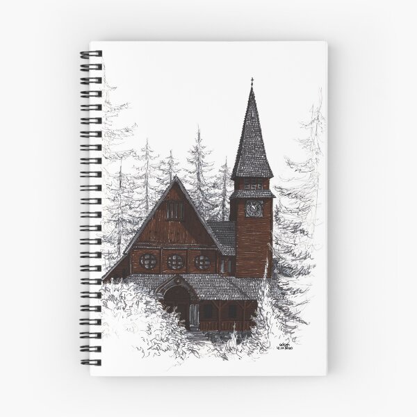 Item preview, Dark St. Christopher's Church in Winden illustratrion designed and sold by Adam Wróbel.