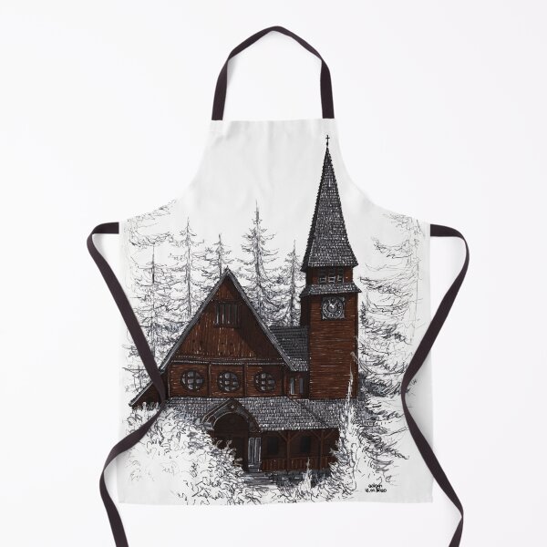 Item preview, Dark St. Christopher's Church in Winden illustratrion designed and sold by Adam Wróbel.