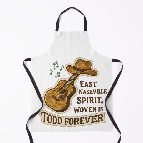 Item preview, East Nashville Spirit Woven In – Acoustic Guitar Embroidery Style Nashville Folk Artwork designed and sold by Gurjeetpixelart.